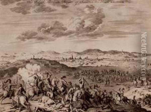 Batallas Espanolas En Los Paises Bajos En 1588 Y 1597 Oil Painting - Jan Luyken