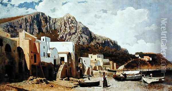 Capri, 1866 Oil Painting - Guglielmo Ciardi
