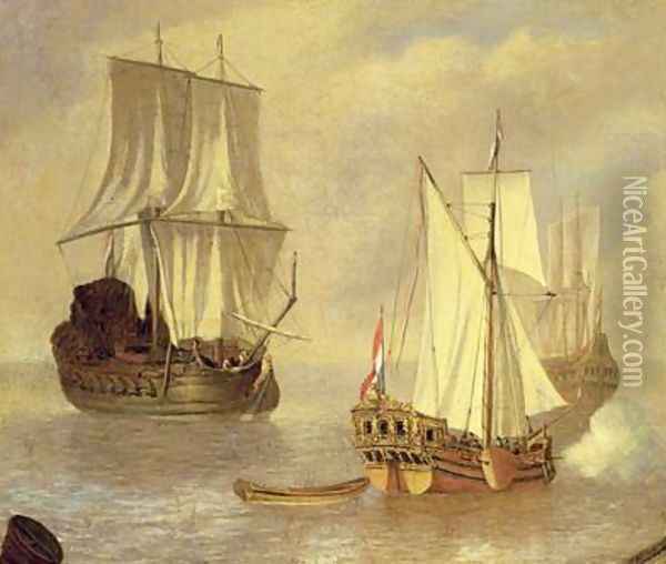 The Landing of the Prince of Orange Oil Painting - Peter Monamy