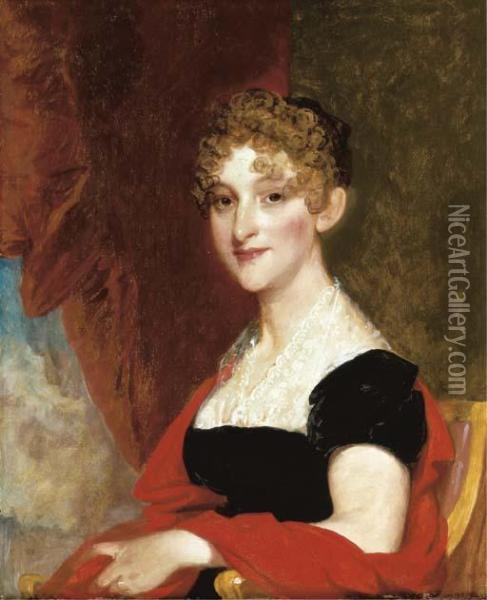 Portrait Of Mrs. John Bartlett Oil Painting - Gilbert Stuart