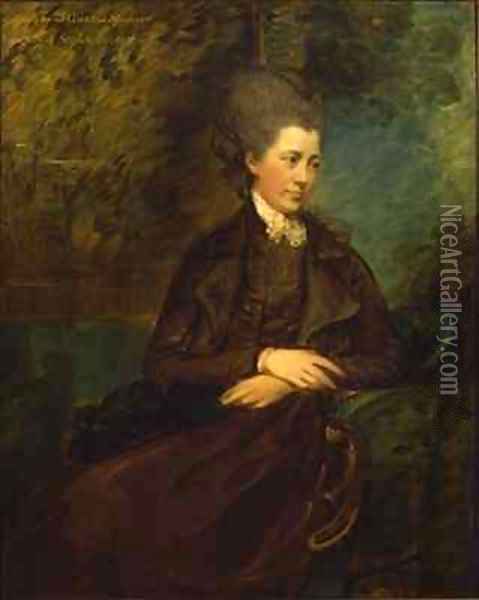 Portrait of Georgiana Poyntz Countess Spencer Oil Painting - Thomas Gainsborough
