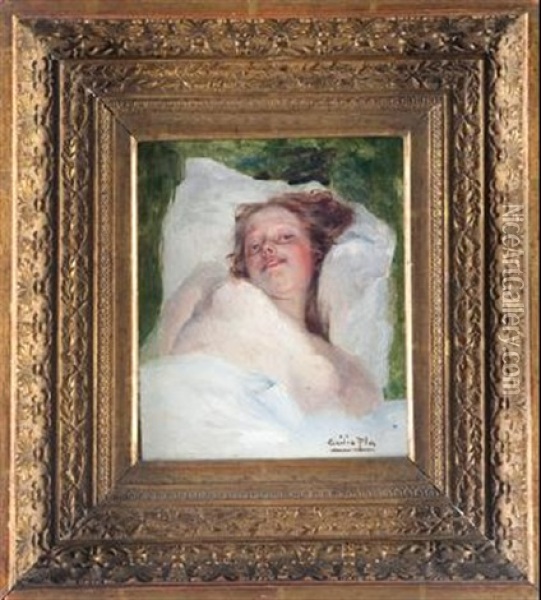 Desnudo De Joven Oil Painting - Cecilio Pla