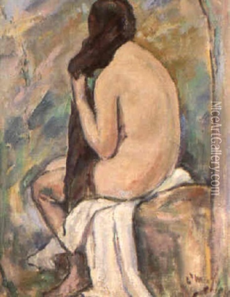 Nu Feminin Oil Painting - Louis Henri de Meuron