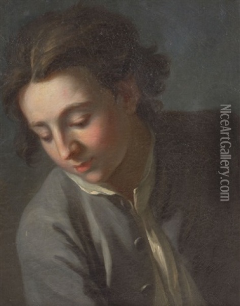 Portrait Of Charles Vernet Oil Painting - Nicolas Bernard Lepicie