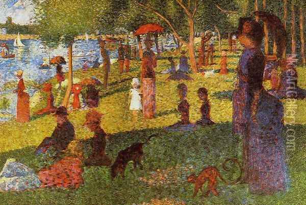 An Afternoon at La Grande Jatte Oil Painting - Georges Seurat
