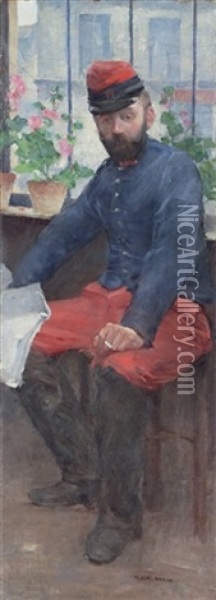 Franzosischer Soldat Oil Painting - Max-Alfred Buri