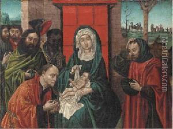 The Adoration Of The Magi Oil Painting - Follower of Hugo van der Goes