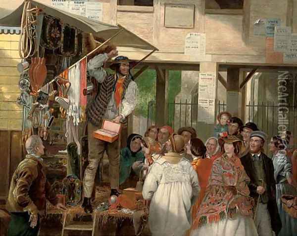 The peddler Oil Painting - English School
