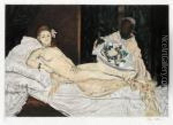 Olympia Oil Painting - Edouard Manet