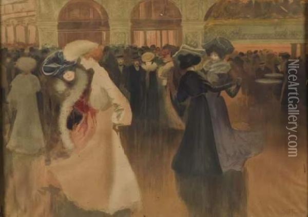 Les Danseuses (au Moulin Rouge) Oil Painting - Louis Abel-Truchet