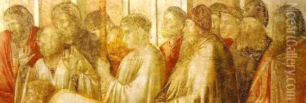 Raising Of Drusiana Detail 1313 14 Oil Painting - Giotto Di Bondone