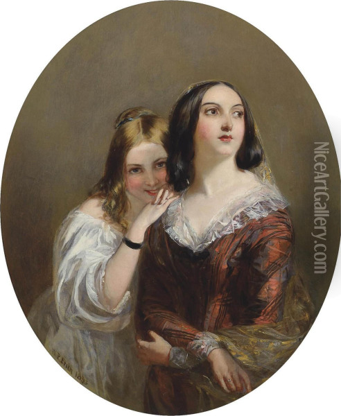 Sisters Oil Painting - William Powell Frith
