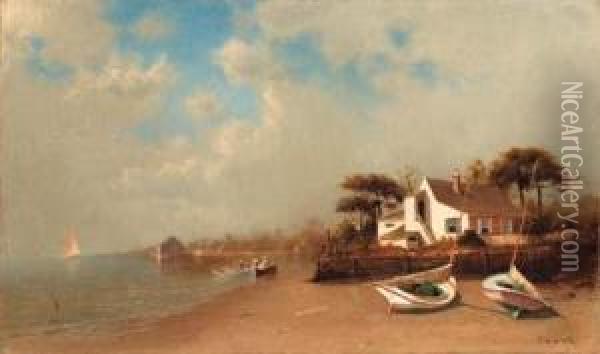 Barnegat Bay, New Jersey Oil Painting - Francis Augustus Silva