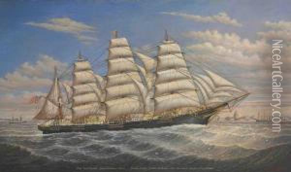 Great Ship Republic Oil Painting - Percy A. Sanborn