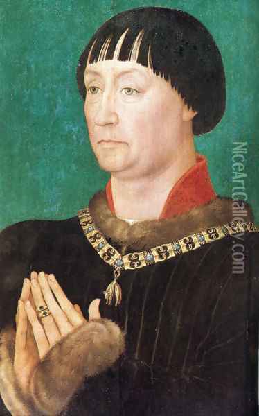John I of Cleves (1419-1481), reigned Duchy of Kleve, Germany Oil Painting - Rogier van der Weyden