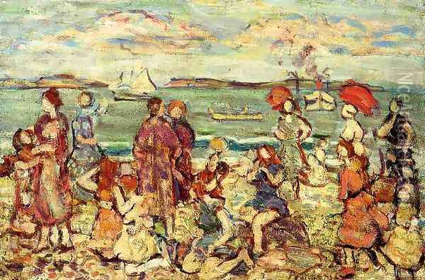 The Inlet Oil Painting - Maurice Brazil Prendergast