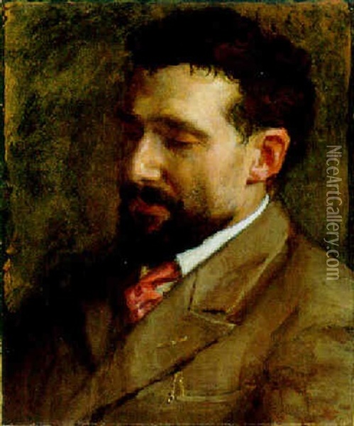 Portrait Of Luigi Maratti Oil Painting - Susan Hannah MacDowell Eakins