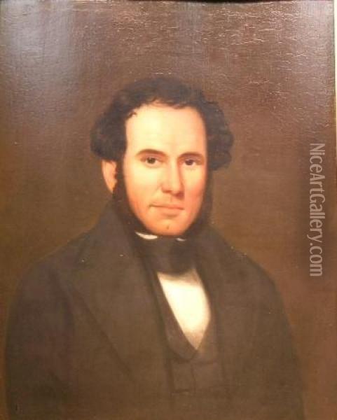 Portrait Of Mr. Bradshaw Oil Painting - Asa Weston Twitchell