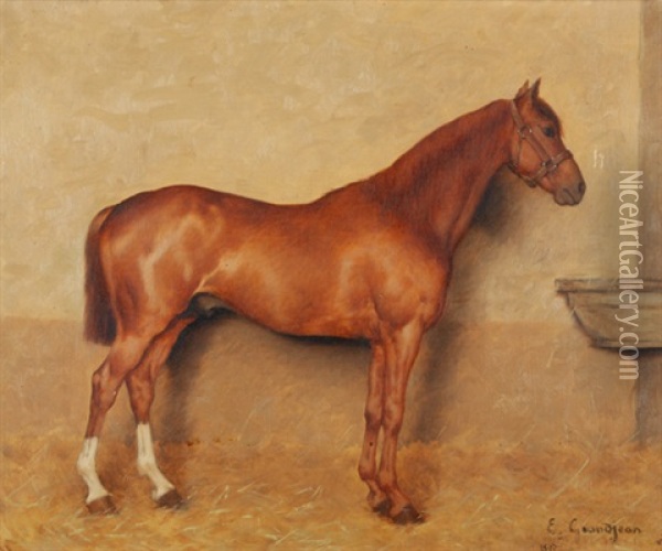 Pferd Oil Painting - Edmond Georges Grandjean