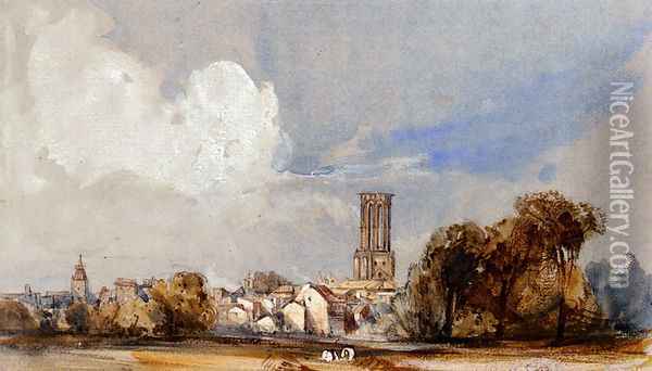 Aix, Bouche Du Rhone Oil Painting - William Callow