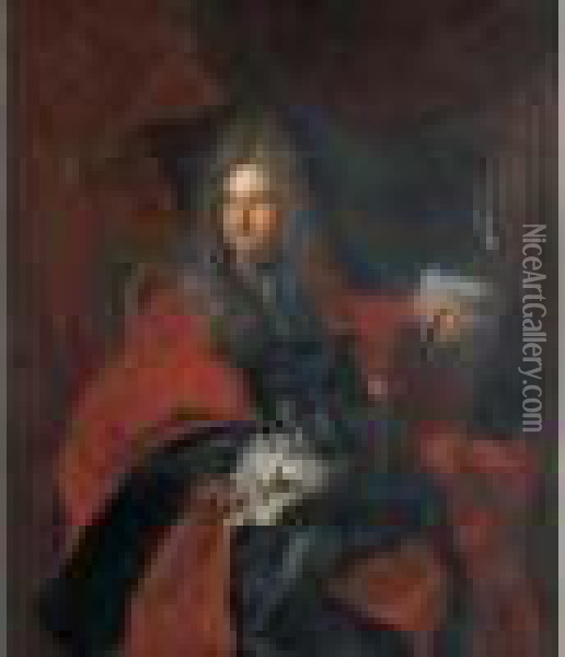 Portrait D'un Magistrat Oil Painting - Hyacinthe Rigaud