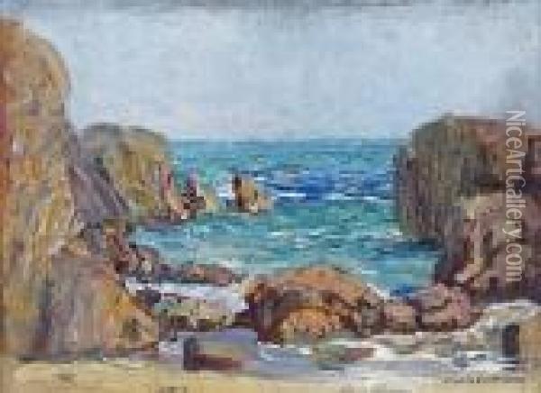 The Inlet, Laguna Oil Painting - Joseph A. Kleitsch