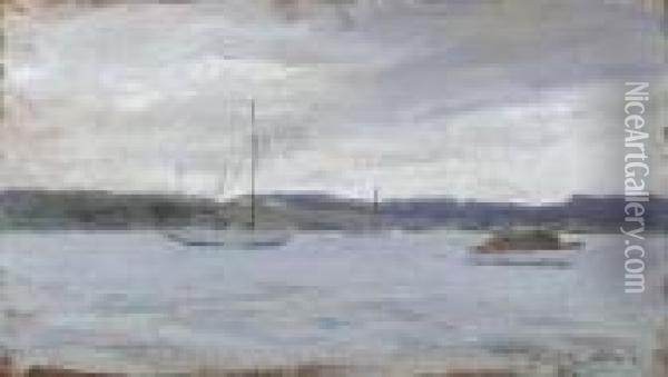 Before The Storm, Peconic Bay, Long Island Oil Painting - Irving Ramsay Wiles