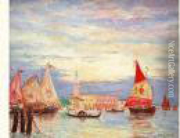 Vue De Venise Oil Painting - Henry Gerard