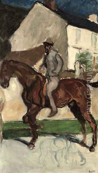 Autoportrait equestre Oil Painting - Louis Anquetin