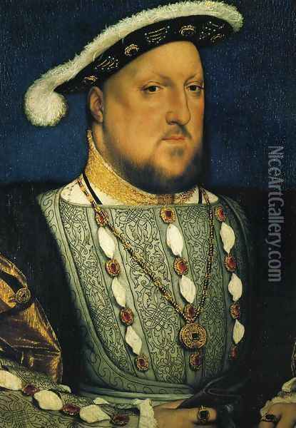 Portrait of Henry VIII 1536 Oil Painting - Hans Holbein the Younger
