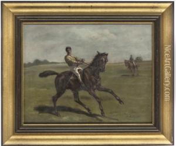 The Start Of The Race Oil Painting - Charles Augustus Henry Lutyens