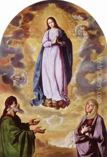 Immaculate Conception 4 Oil Painting - Francisco De Zurbaran