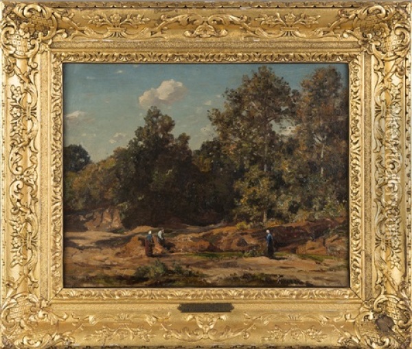 The Edge Of The Woods Oil Painting - Herbert Hughes (Sir) Stanton