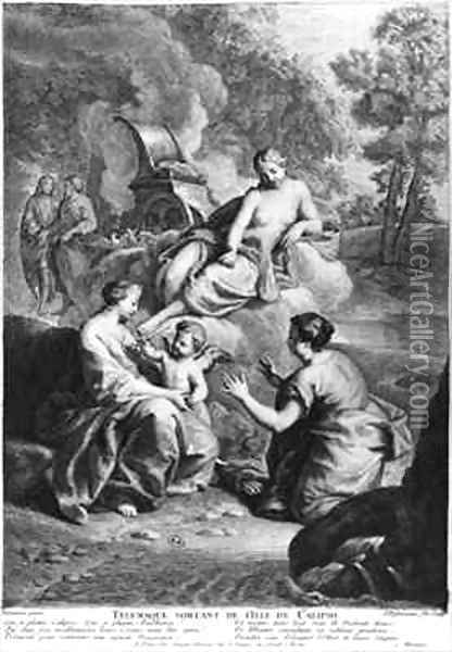 Telemachus leaving the Isle of Calypso Oil Painting - Henri Antoine de Favanne