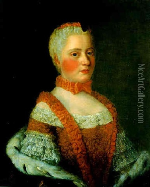 Portrait Einer Jungen Frau Oil Painting - Jean Etienne Liotard