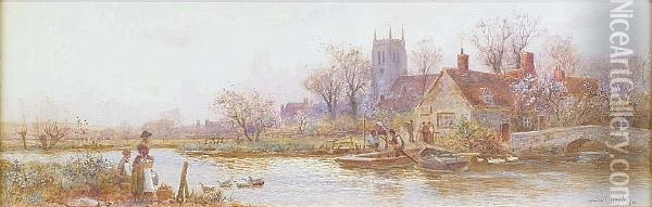 Springtime, Newport, Isle Of Wight Oil Painting - Walker Stuart Lloyd