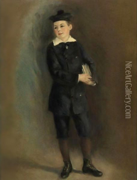 Le Petit Collegien Oil Painting - Pierre Auguste Renoir