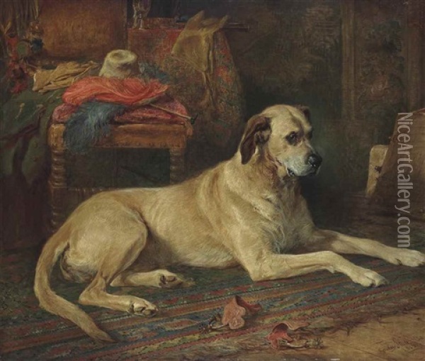 The Master's Best Friend Oil Painting - Gourlay Steell
