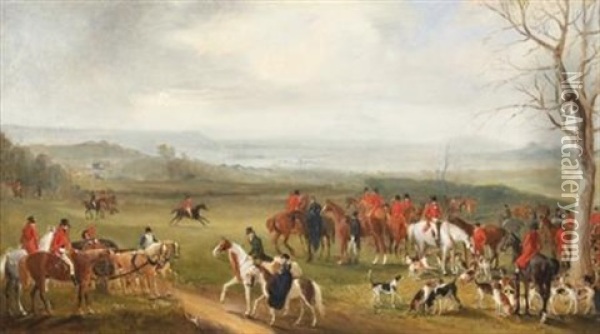 The Quorn Hunt Oil Painting - John E. Ferneley