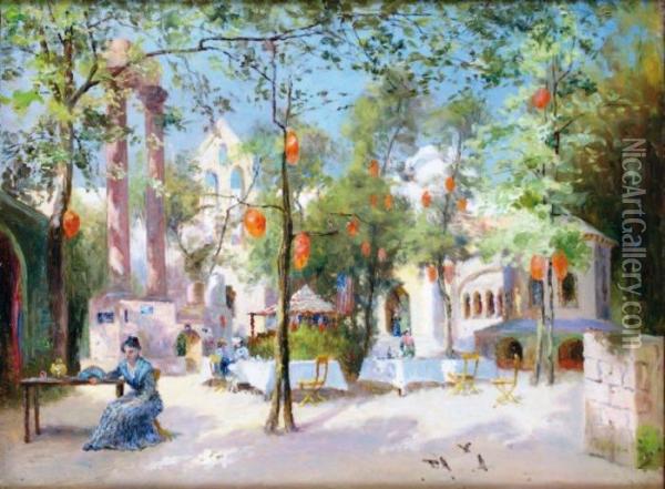 Paris, 
Exposition Universellede Oil Painting - Francois Richard De Montholon