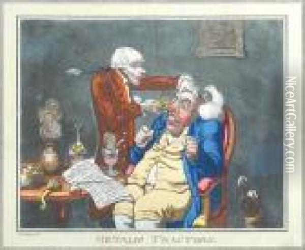 11 Plates From The Caricatures Ofgillray Oil Painting - James Gillray