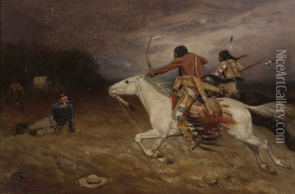 Desperate Stand Oil Painting - Gaspard Latoix