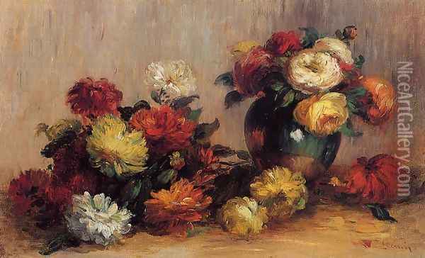 Sprays Of Flowers Oil Painting - Pierre Auguste Renoir