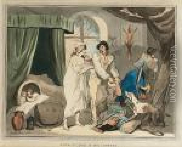 Four O'clock In The Morning & Four O'clock In The Country Oil Painting - Thomas Rowlandson