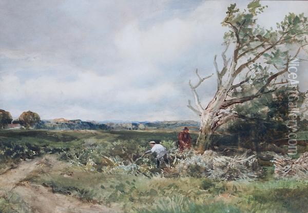 Woodcutters Oil Painting - Edmund Morison Wimperis