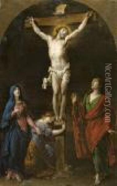 La Crucifixion Oil Painting - Pierre Joseph Verhaghen