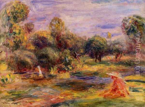 Cagnes Landscape10 Oil Painting - Pierre Auguste Renoir