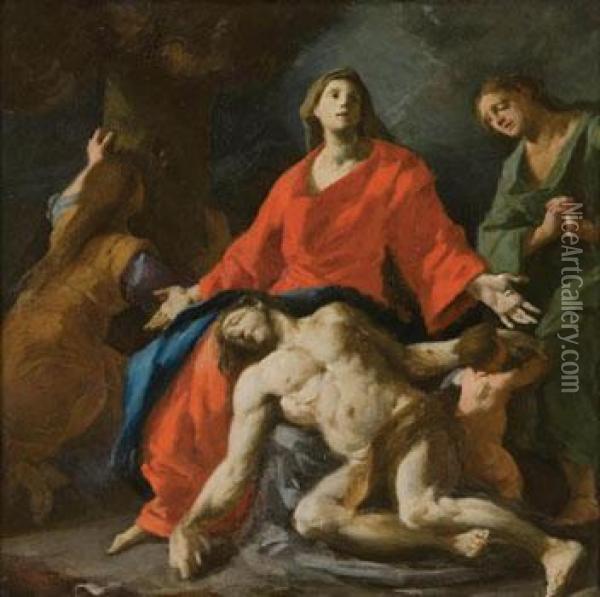 Compianto Su Cristo Morto Oil Painting - Domenico Mondo