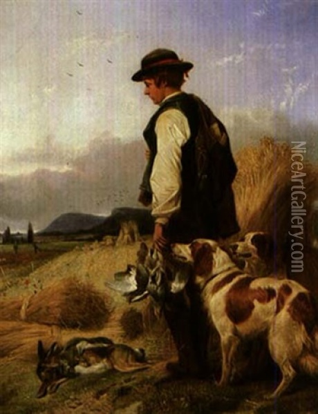 The Young Gamekeeper Oil Painting - Richard Ansdell