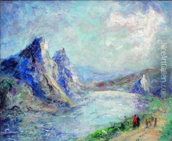 Paysage De Montagne Oil Painting - Andre Guerin Le Guay